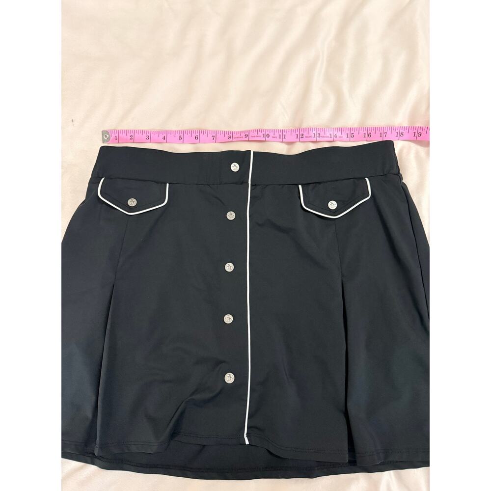 Penguin Black White Stitching Mini Golf Skort Size X Large - Picture 9 of 9